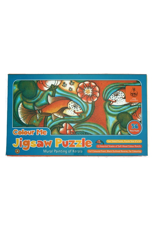 Colour me Jigsaw Puzzle - Kerala Mural Painting